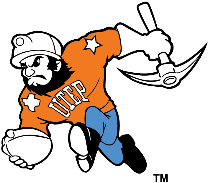 UTEP Miners 1992-2003 Mascot Logo t shirts DIY iron ons